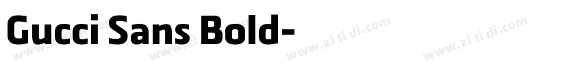 Gucci Sans Bold字体转换